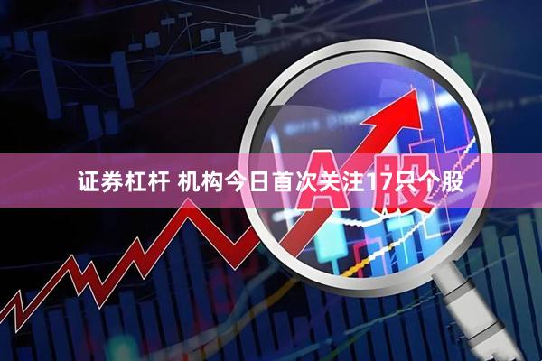 证券杠杆 机构今日首次关注17只个股